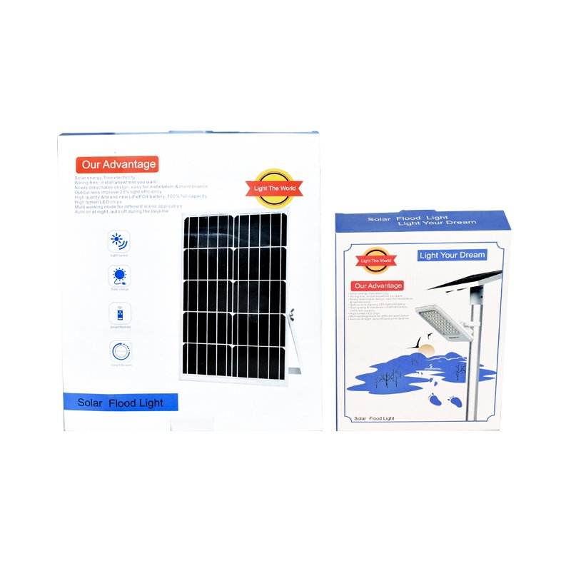 Proiector LED 100W cu panou solar policristalin 12W, baterie LifePo4 3.2V/12Ah, 6000K, 700lm cu telecomanda IP66 Breckner Germany